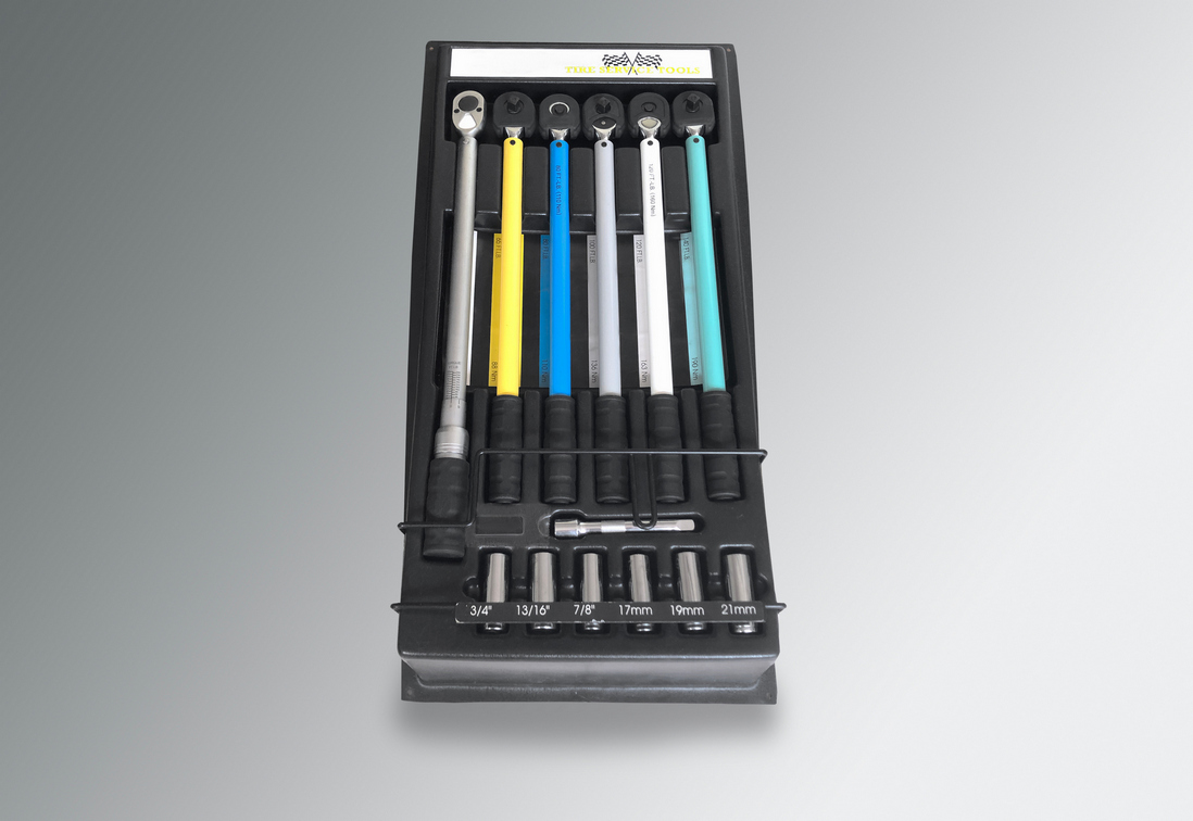 6 pc wheel torque preset wrench set