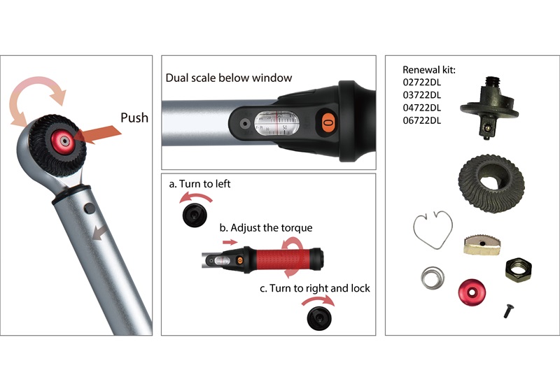 Reversible Robust Torque Wrench