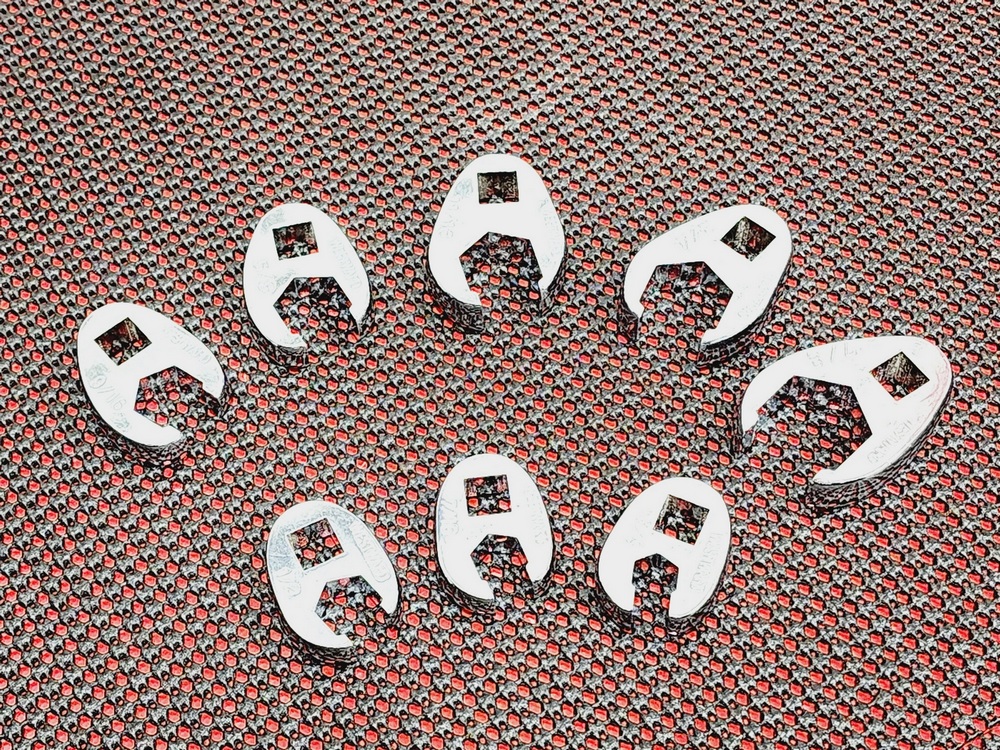 3/8" dr. SAE crowfoot wrench 9pc set