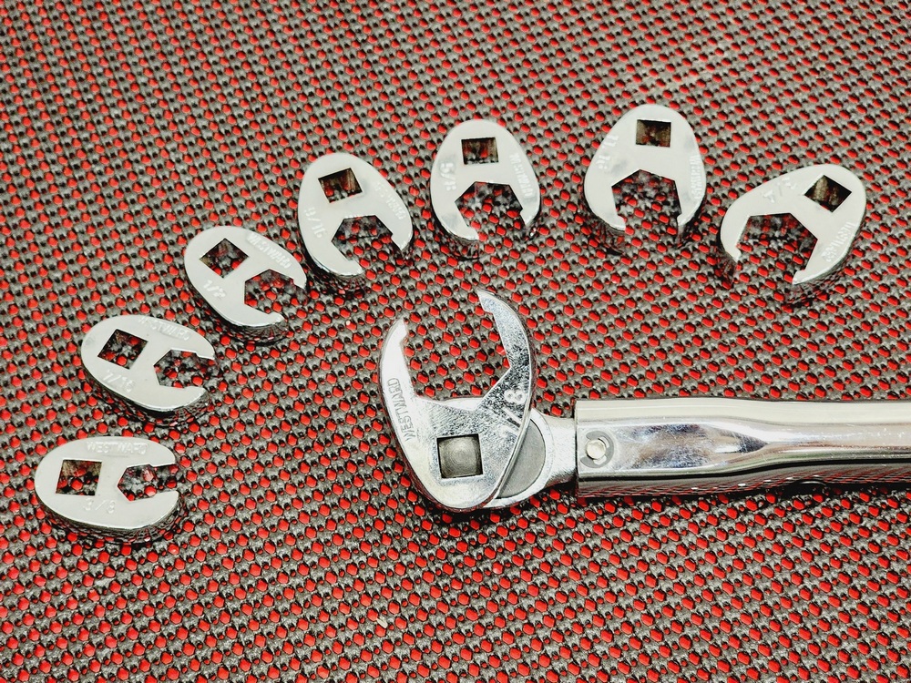 3/8" dr. SAE crowfoot wrench 9pc set