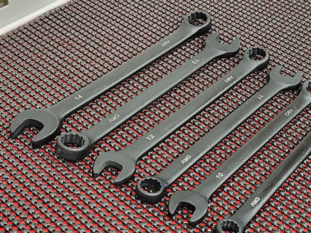 16pc black combination wrench