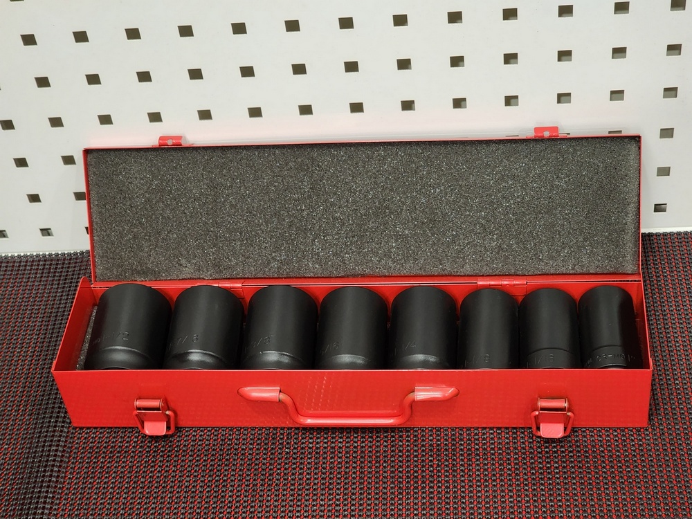 3/4" dr. Metric deep impact socket 8 pc set