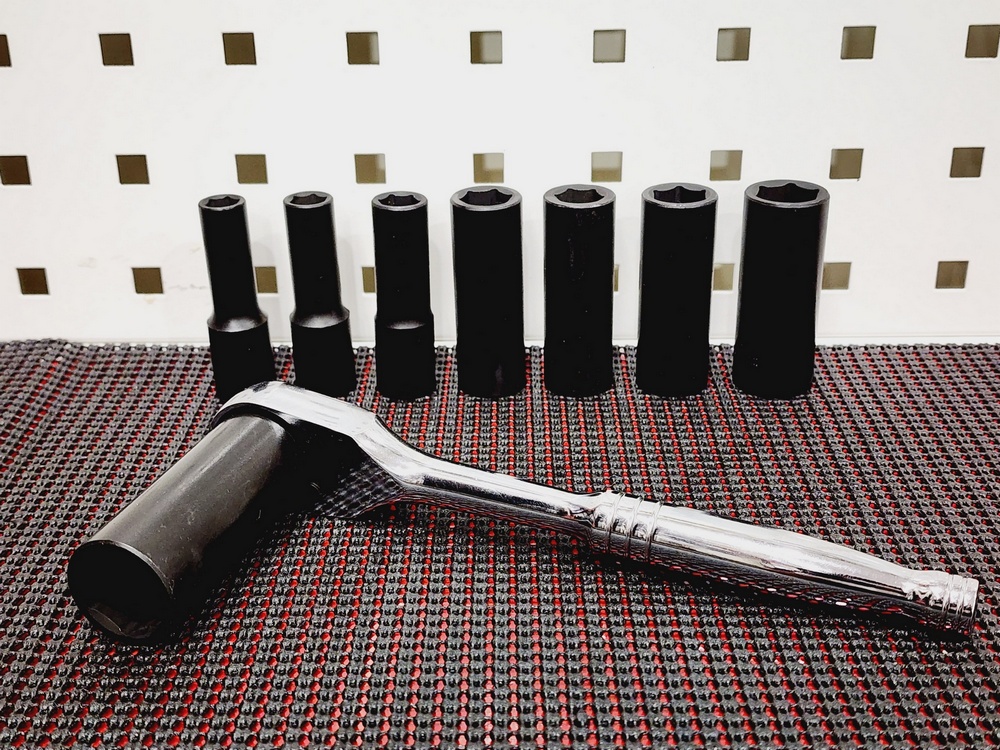 3/8" dr. Metric deep impact socket 8 pc set