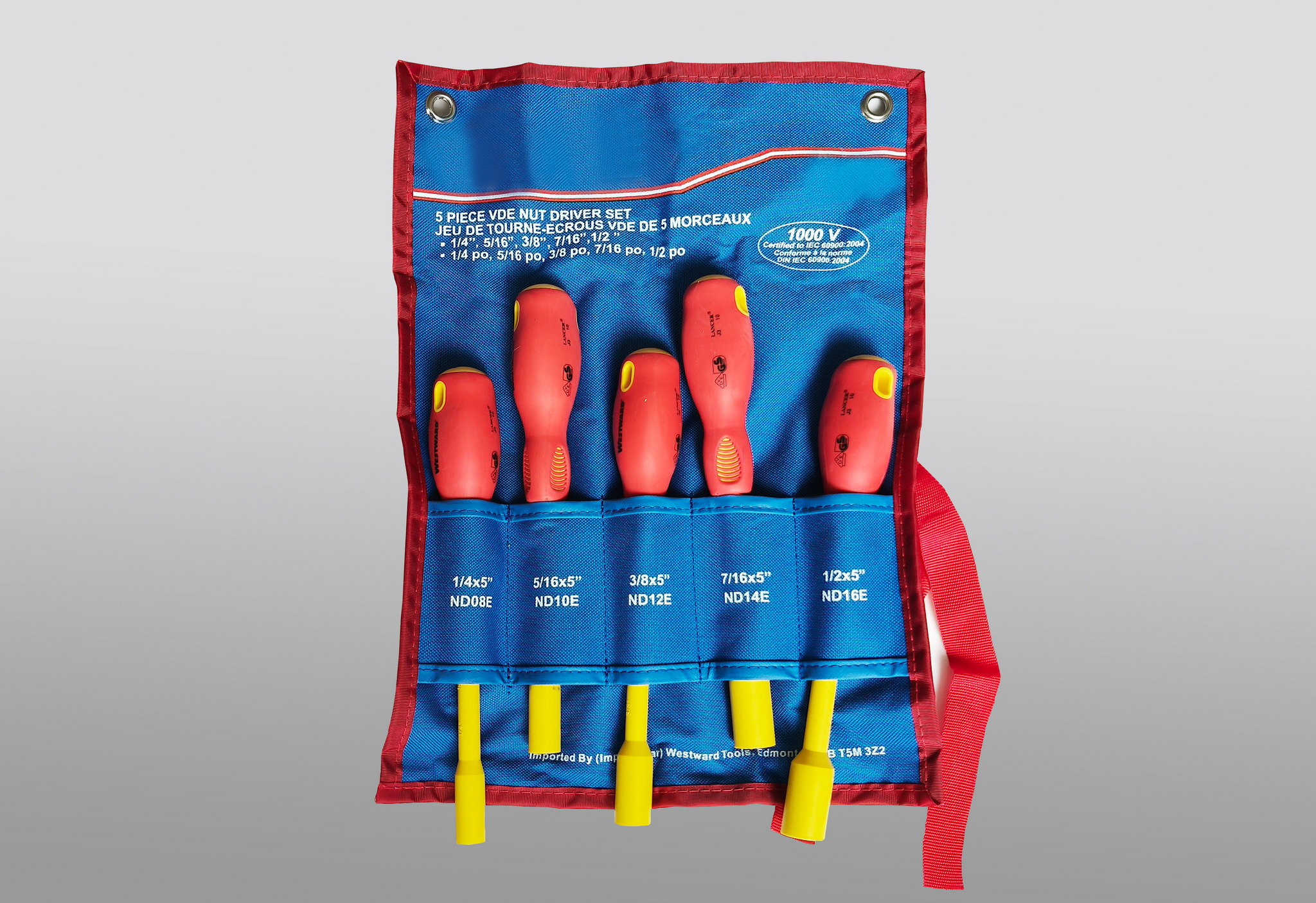 Insulated SAE nut driver set