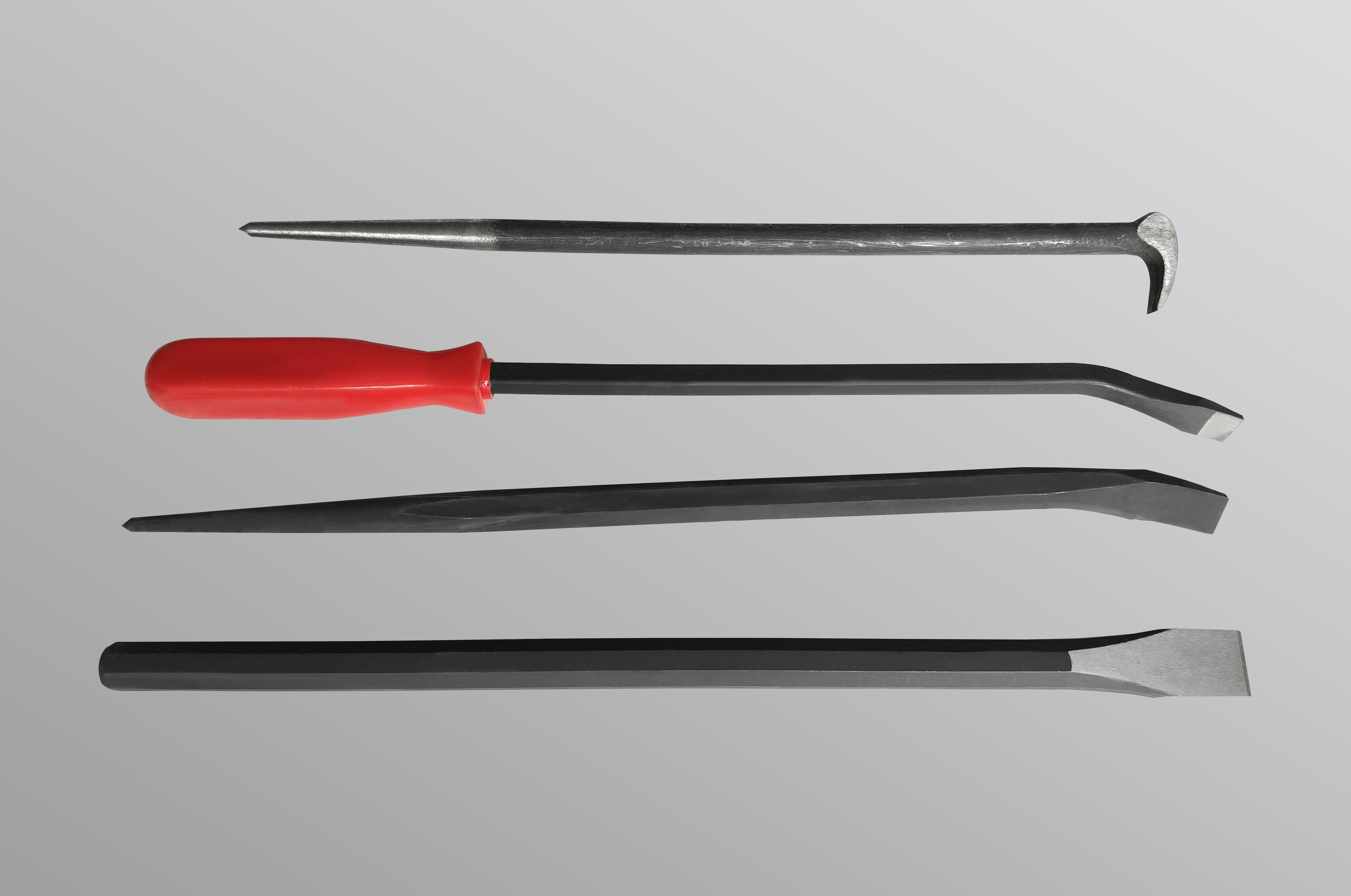 4 pc pry bar and chisel set
