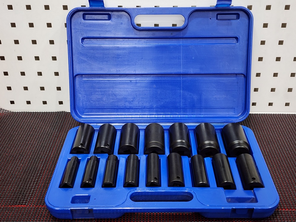 1/2" dr. SAE deep impact socket 17 pc set