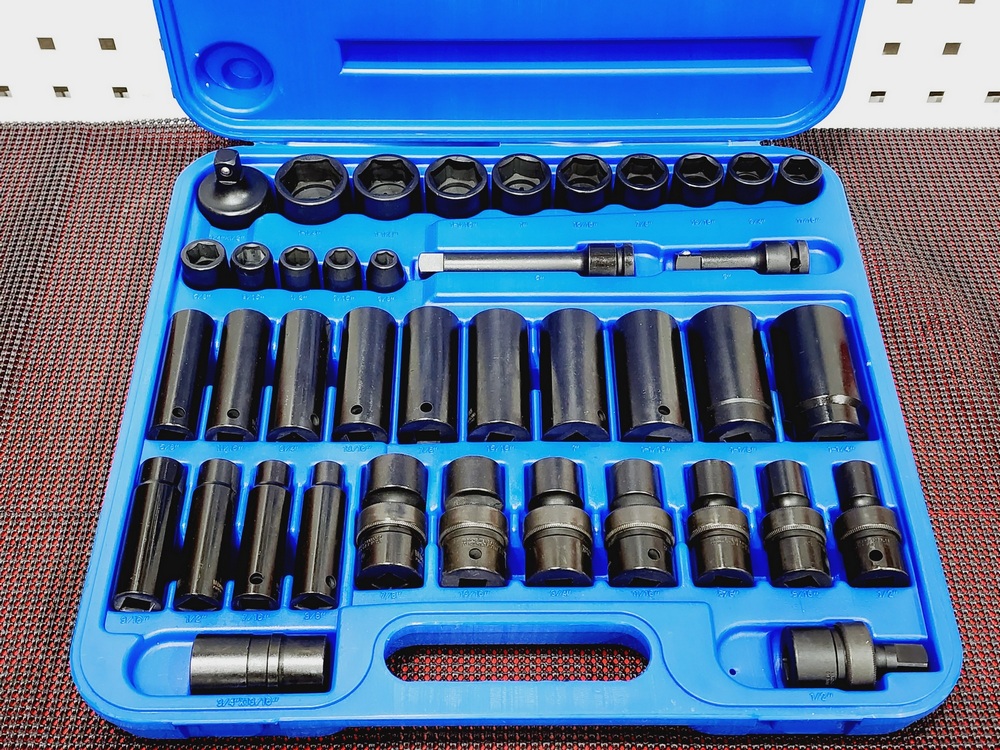 1/2" dr. SAE impact socket 41 pc set