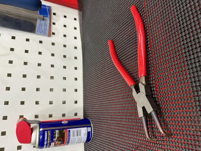 Internal bent pattern snap ring pliers