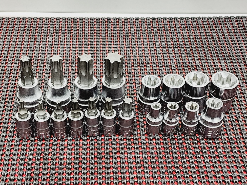 1/4 & 3/8" dr torks bit socket 20 pc set