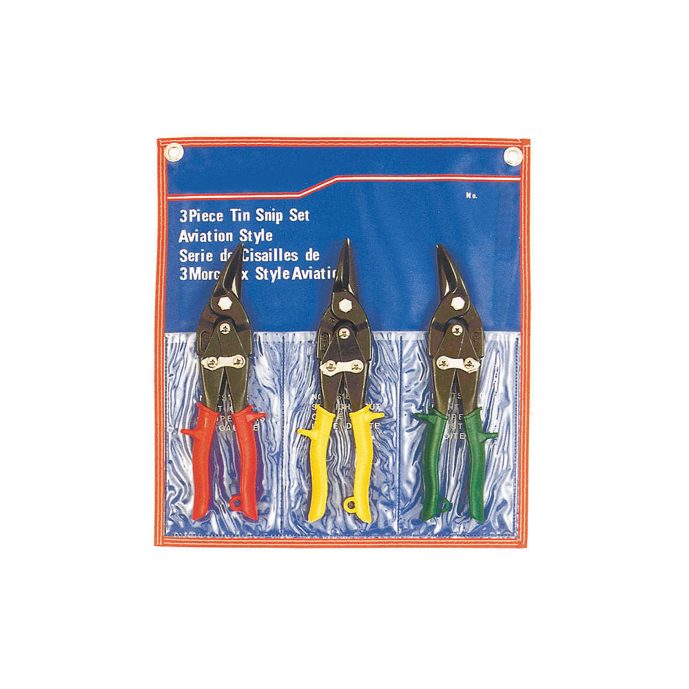 Aviation style tin snip set