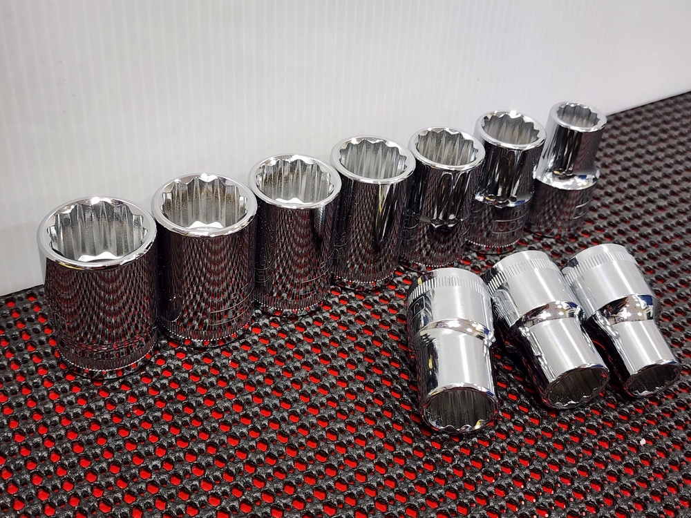 1/2" dr. Metric socket 10 pc set