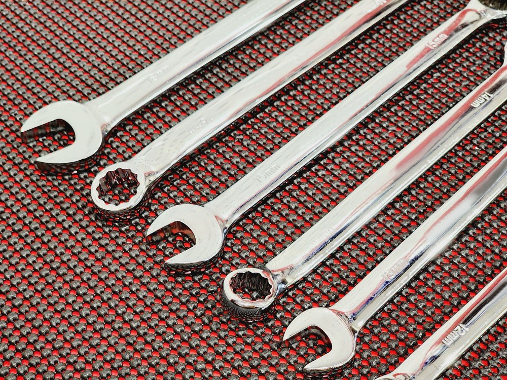 14pc SAE fully polished combination wrench set