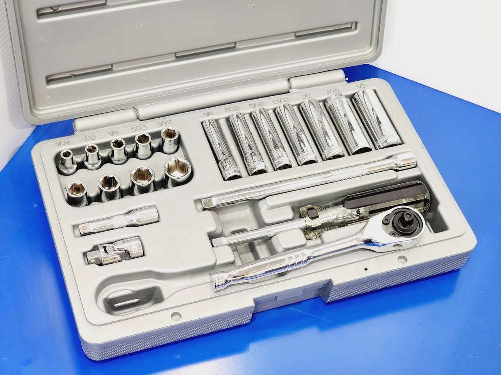 1/4" dr. SAE socket 21 pc set