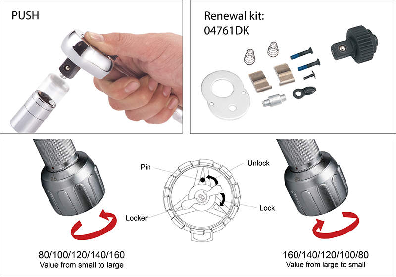 Multi-Range Preset Torque Wrench